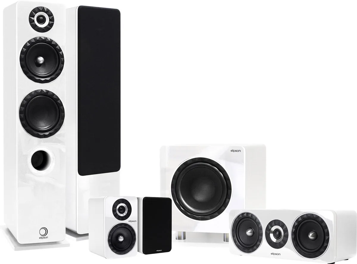 Elipson Prestige Facet 14 System 5.1 Blanc Packs enceintes grand spectacle