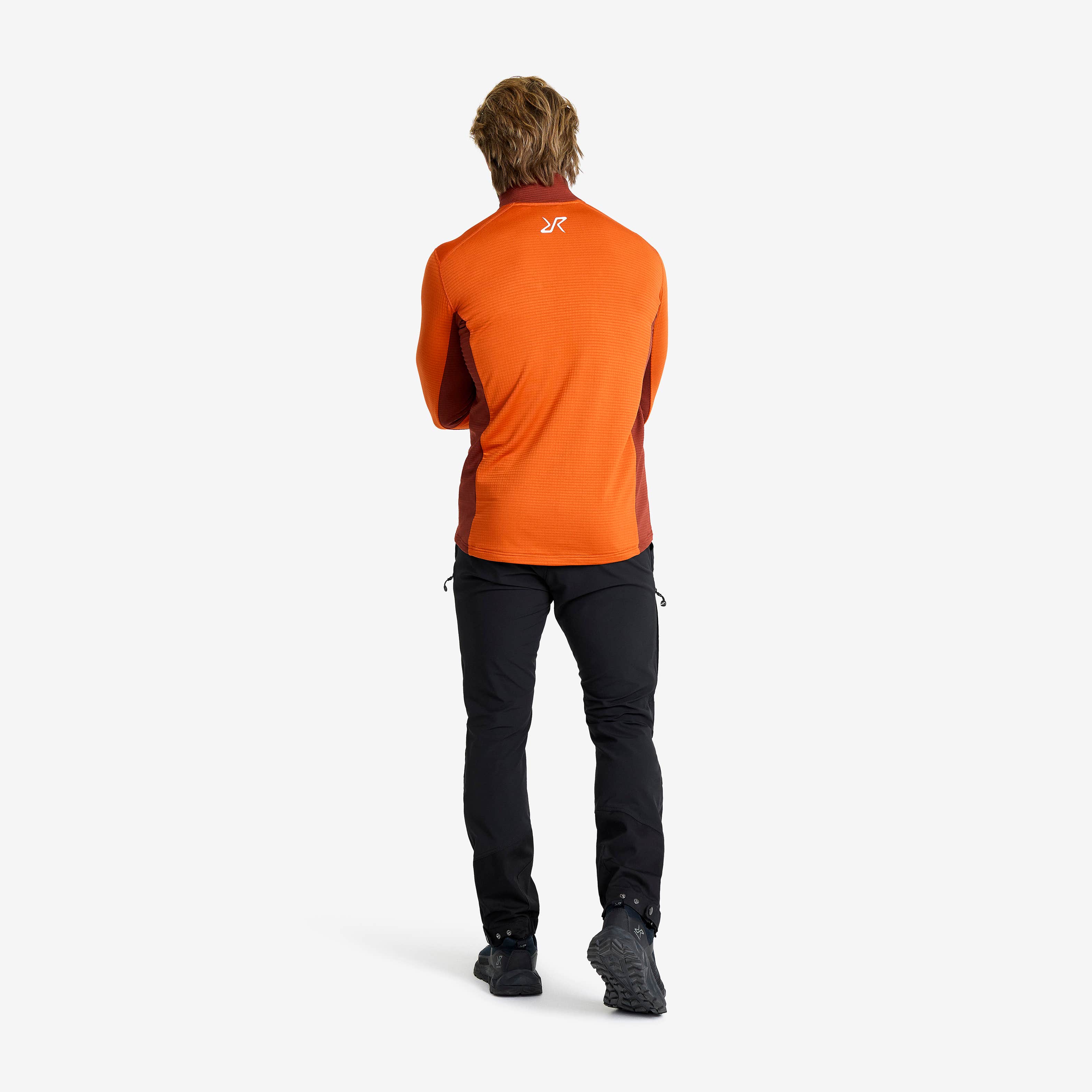 Waffle Half-zip Fleece Herre Hawaiian Sunset