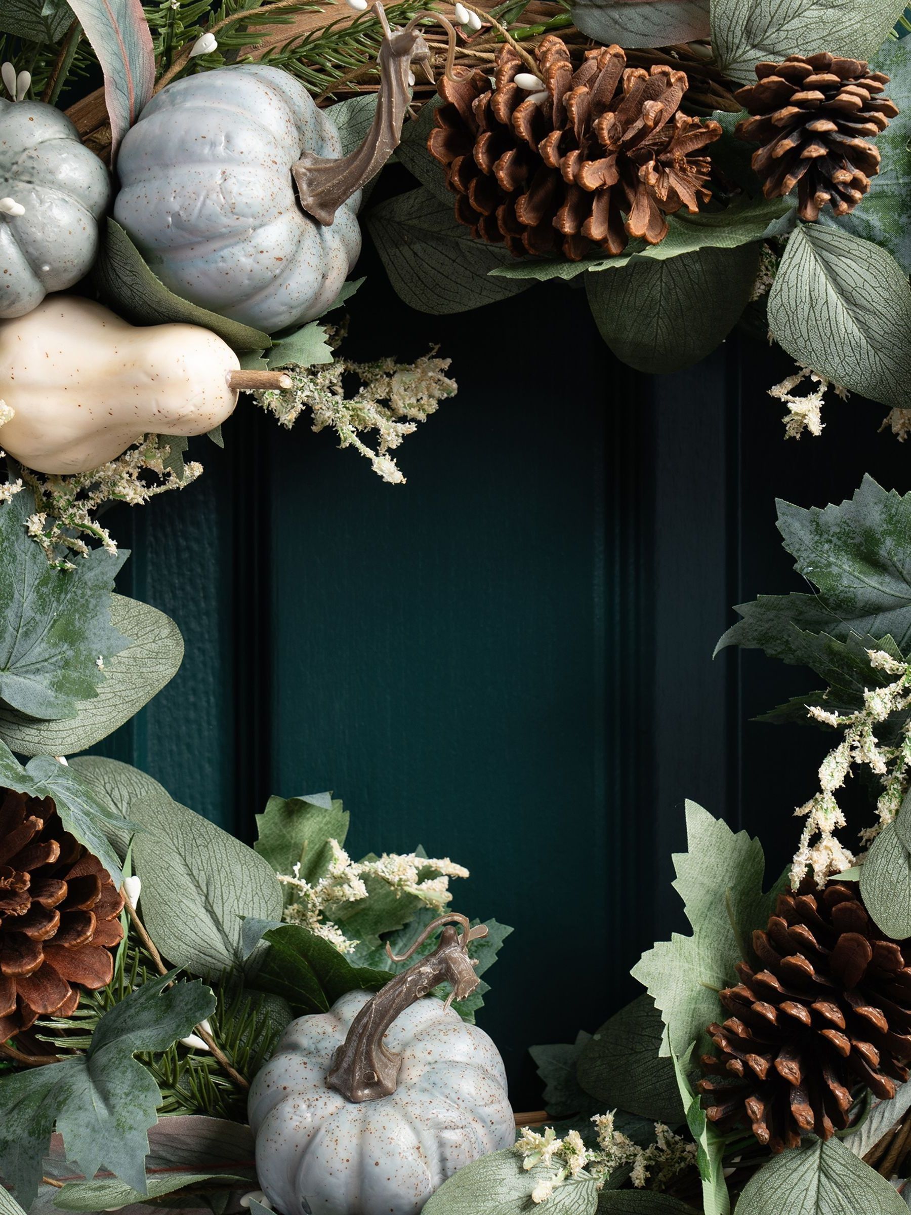 Scottish Everlastings Ltd Premium Artificial Pumpkin Wreath