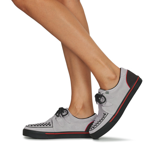 TUK - CREEPER SNEAKER - Gris / Noir / Rouge