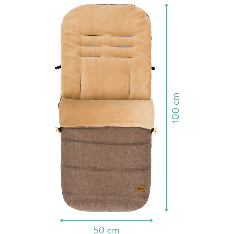 fillikid Winterfußsack Lanin Braun