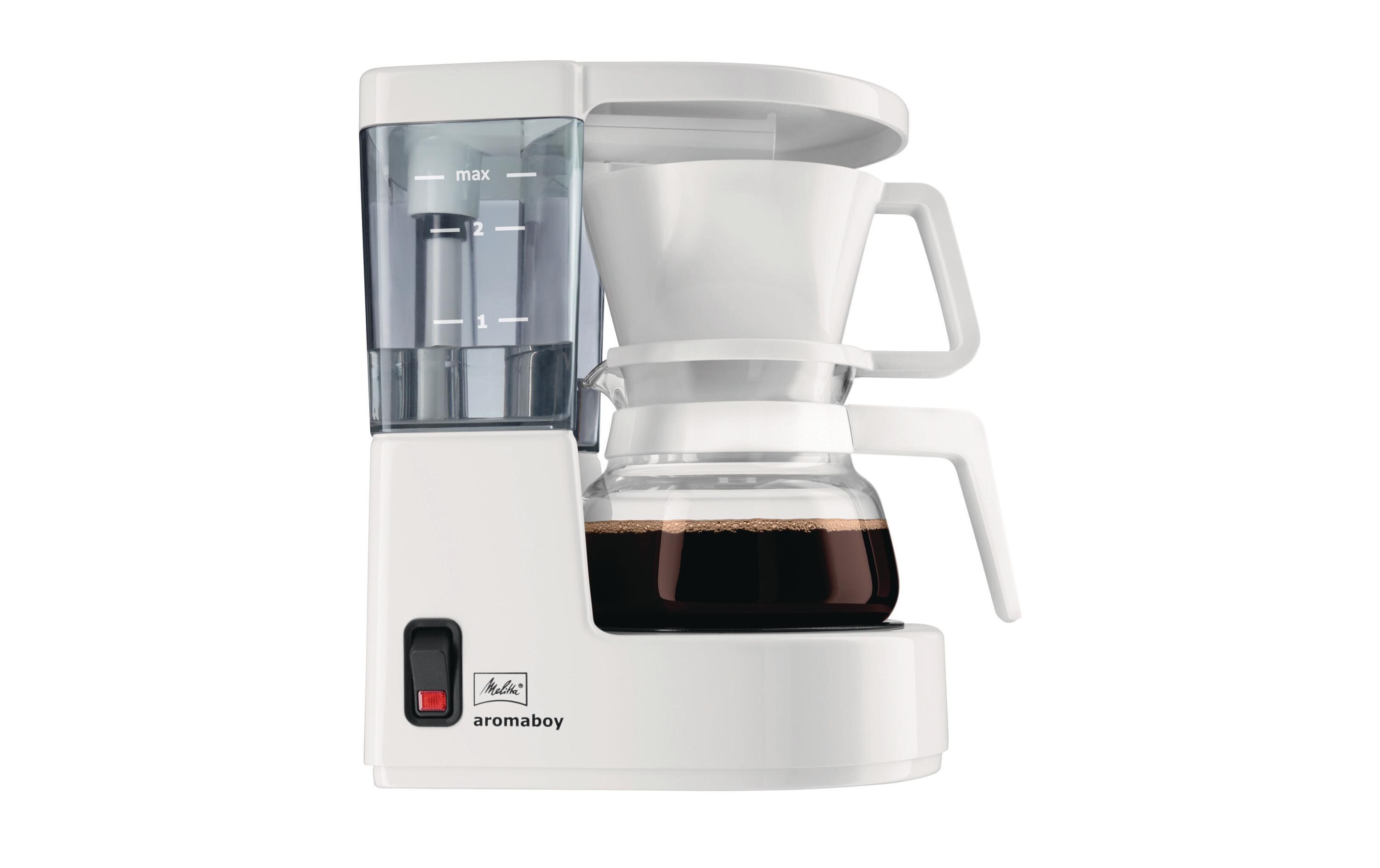 Filterkaffeemaschine Aromaboy WeissFür kleine Haushalte oder Ferienwohnungen