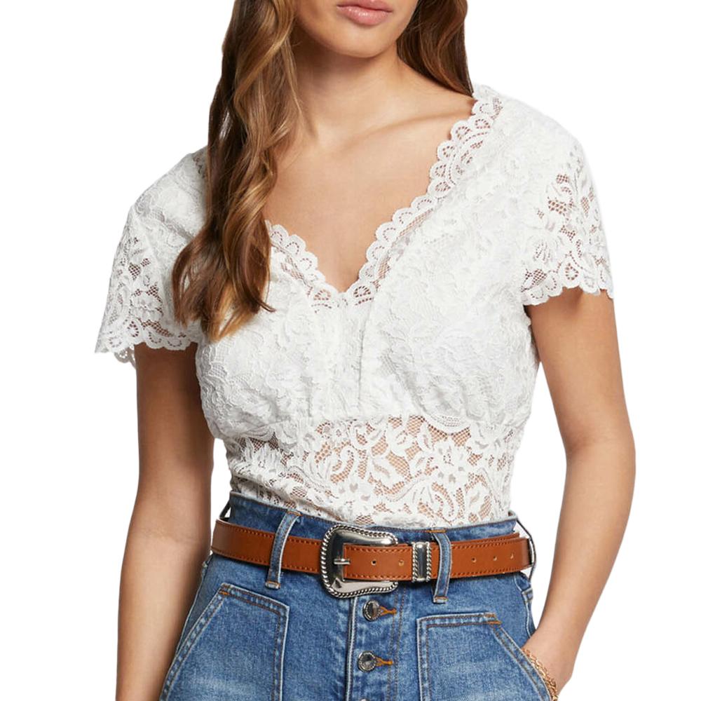 Morgan T-shirt Blanc Femme Morgan DANSA