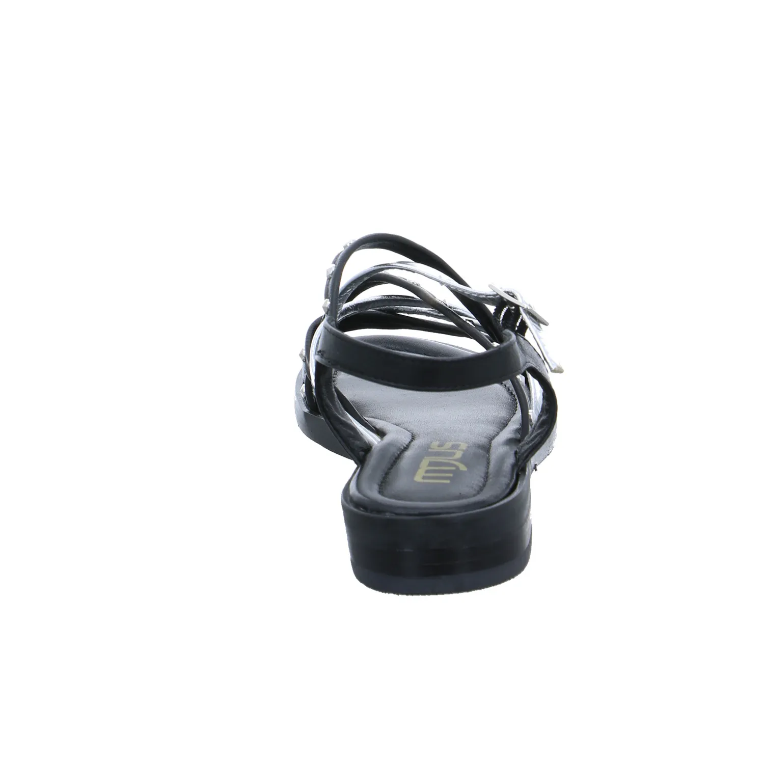 MJUS Sandalette Schwarz Leder