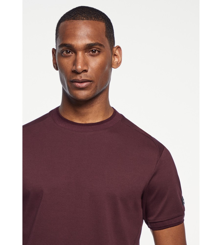 Camiseta Hackett Texture Rib lilás