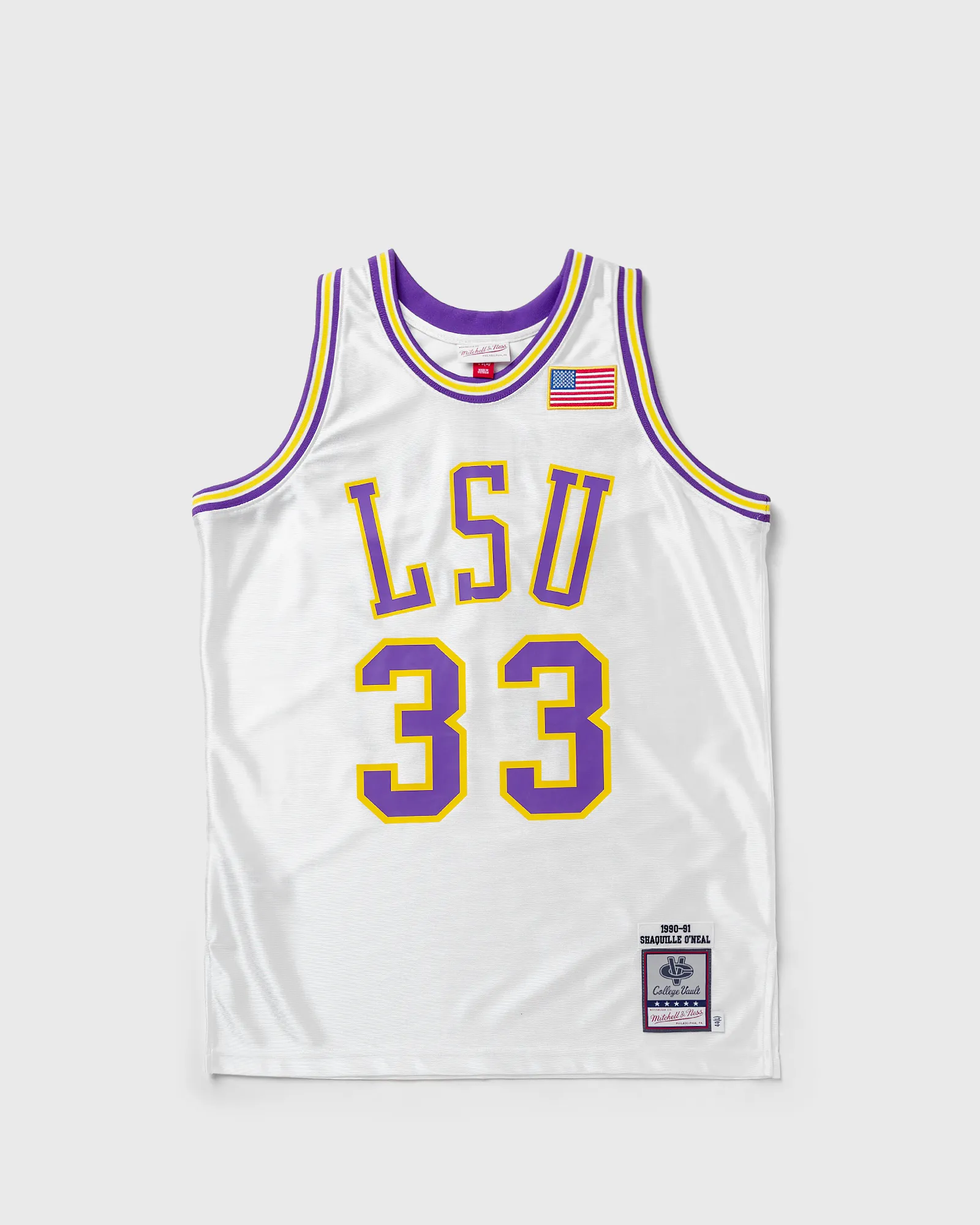 Mitchell & Ness NCAA AUTHENTIC JERSEY LOUISANA STATE UNIVERSITY 1990-31 SHAQUILLE O´NEAL #33
