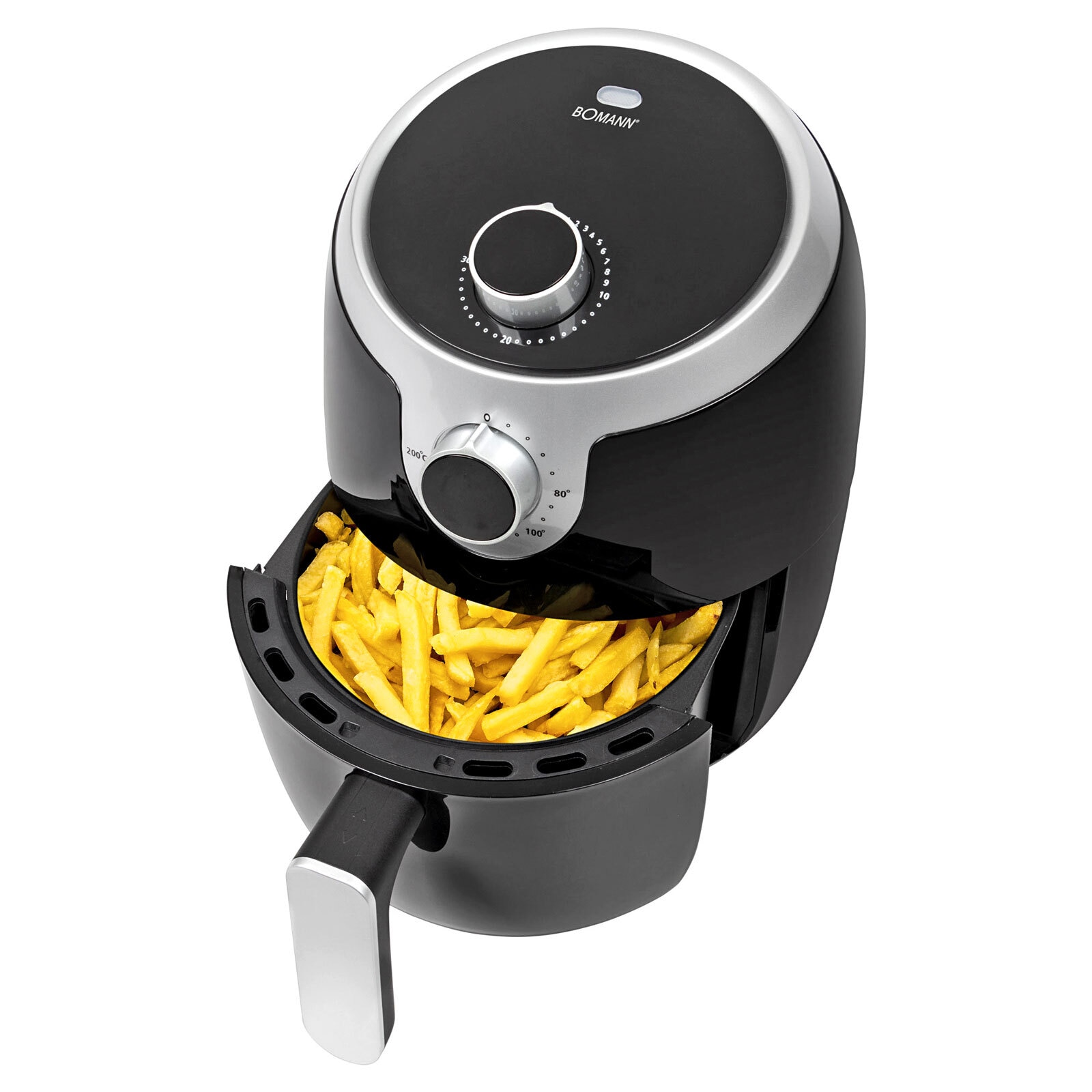 BOMANN Heißluft-Fritteuse FR 6050 H CB 1,8 L schwarz