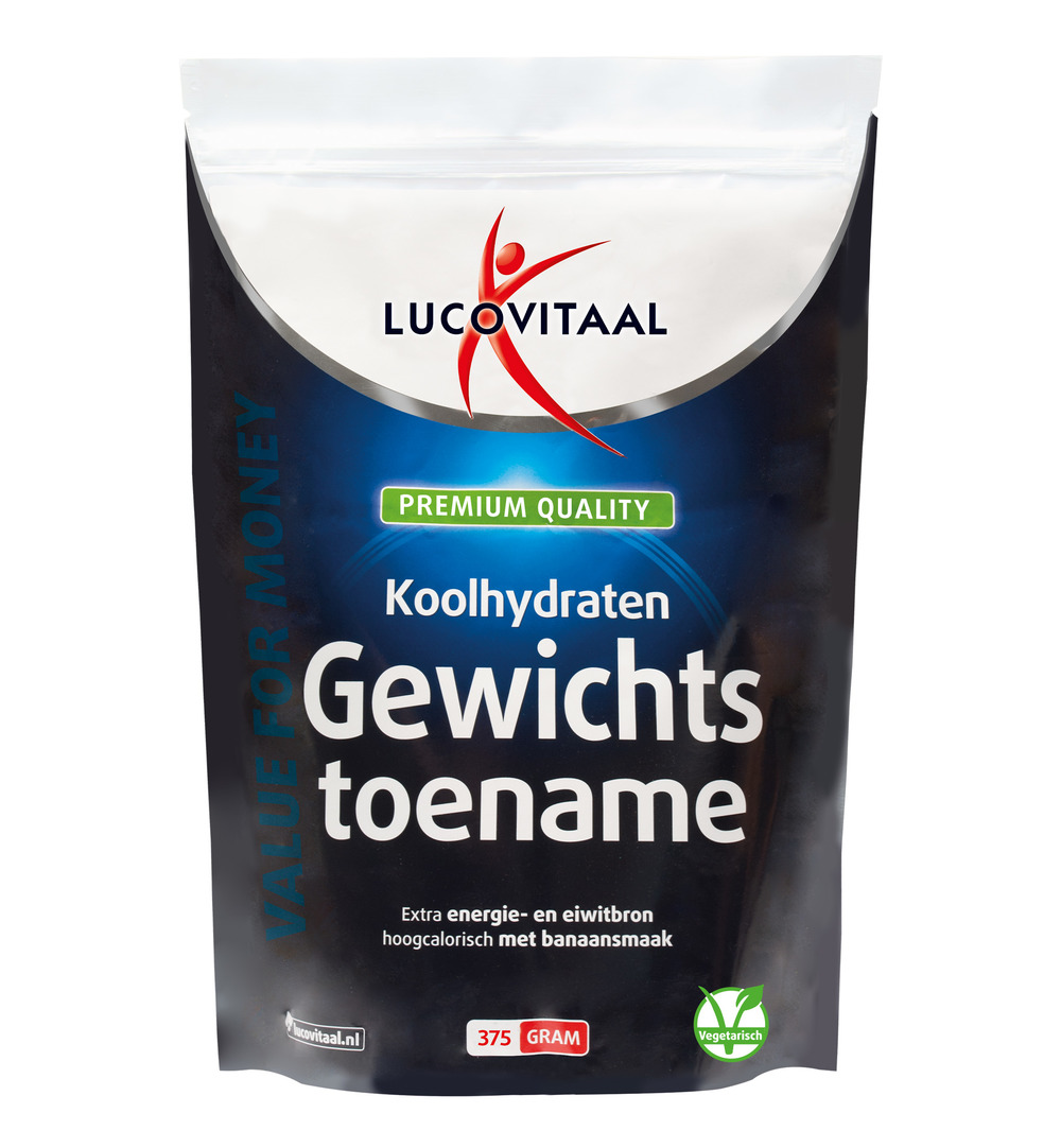Lucovitaal Koolhydraten Gewichtstoename Poeder (375 gr)