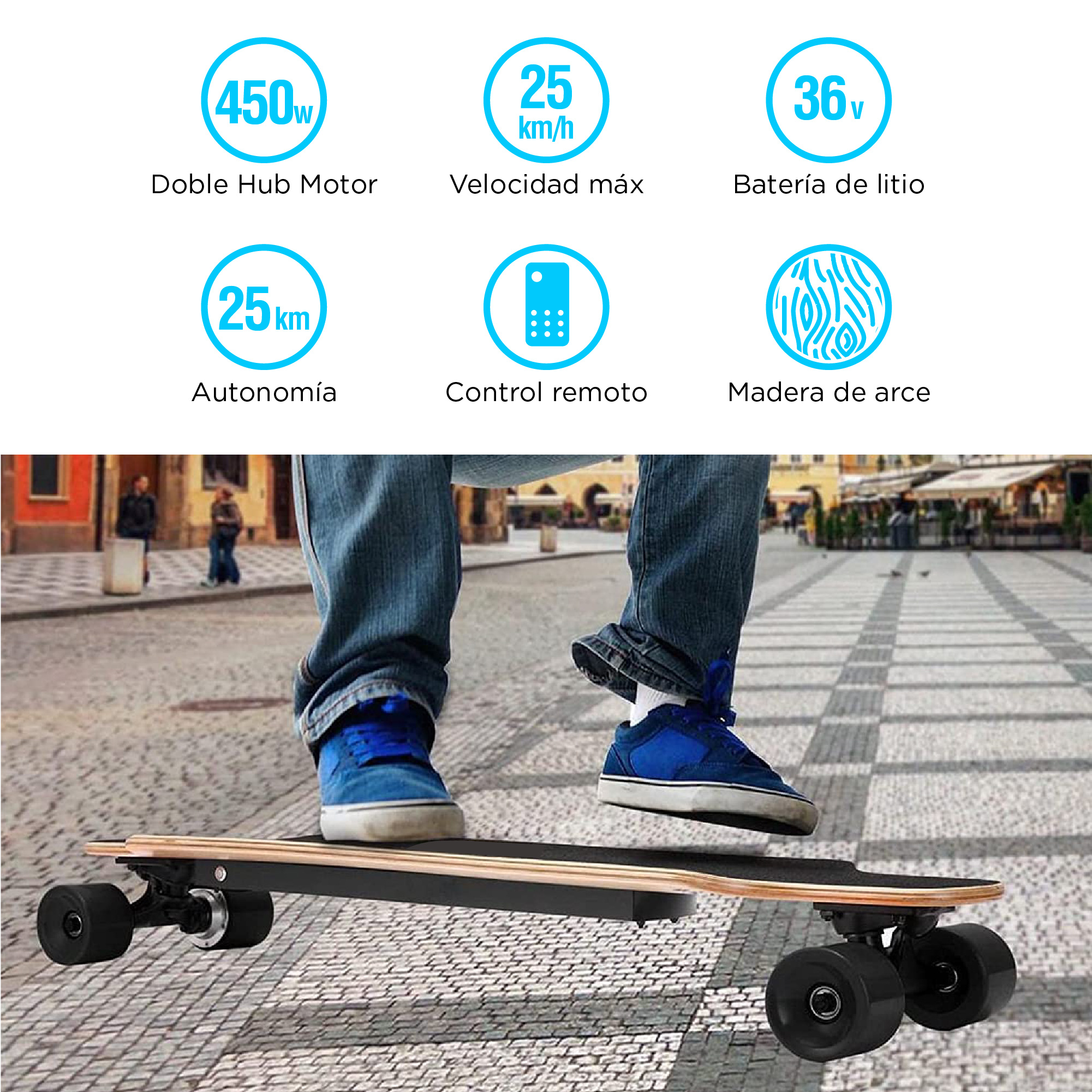 Patins Elétricos Ksix H2b-02 Pro 25 km/h