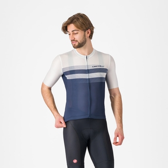 Castelli Simbolo  Kurzarmtrikot Belgian Blue/white Herren