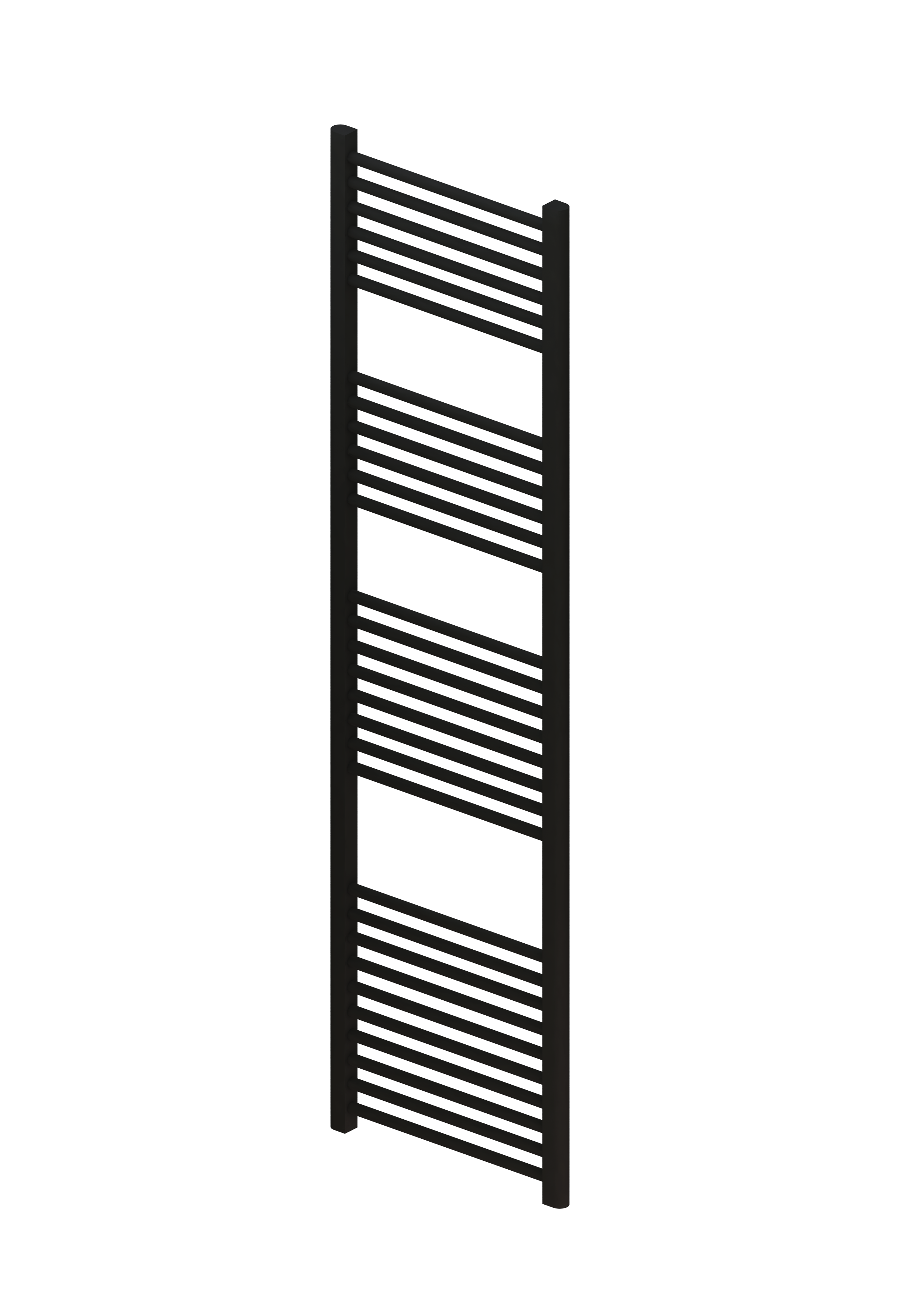 Eastbrook Wingrave verticale verwarming 180x50cm mat zwart 908 watt