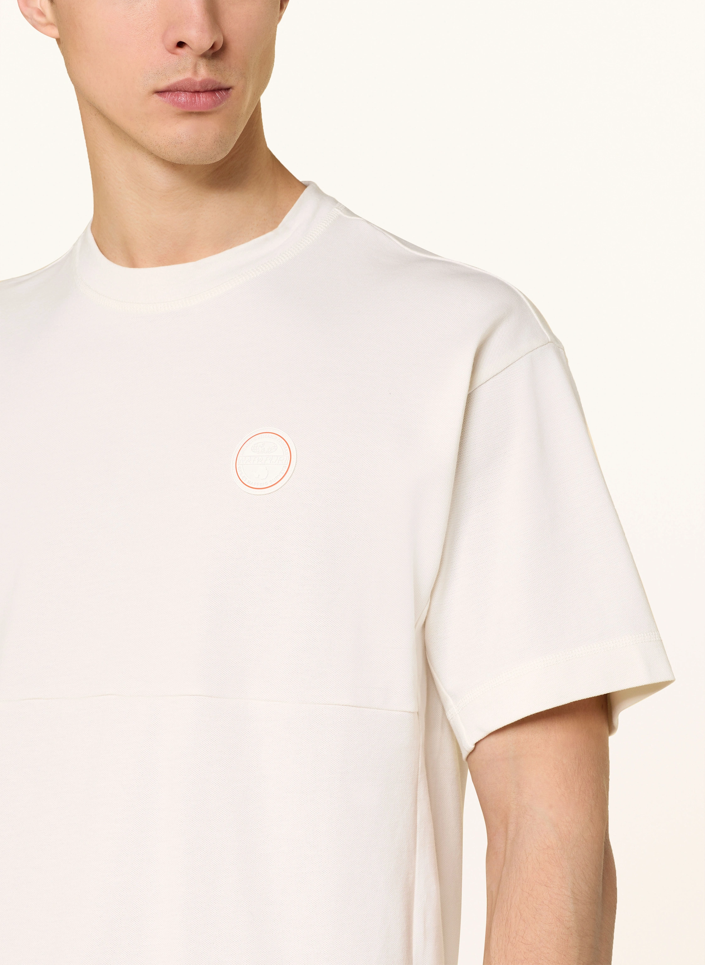 NAPAPIJRI T-Shirt ANGHIARI aus Piqué