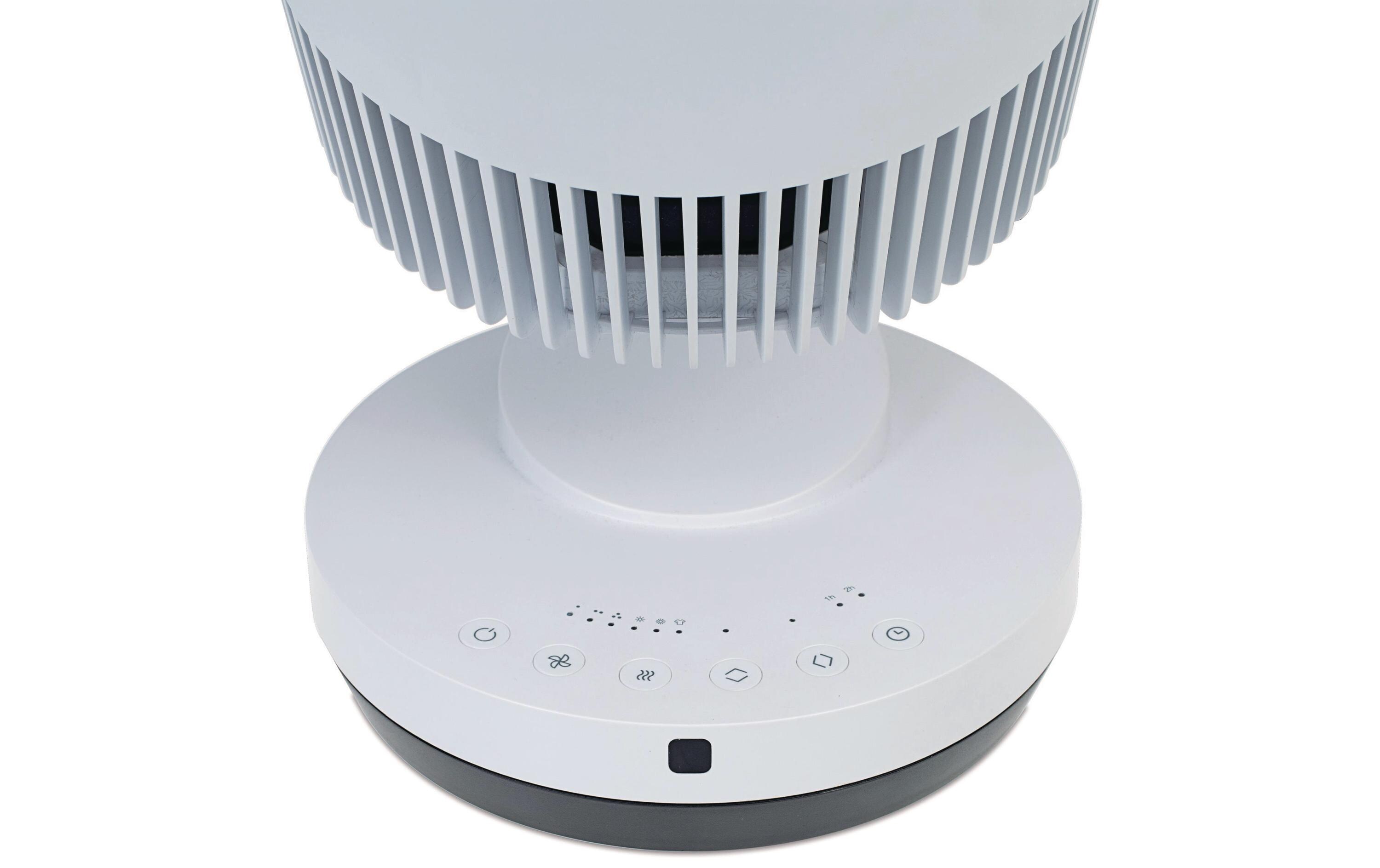 Tischventilator Gemma Schwarz/Weiss<br>Ventilator und Heizer in einem Gerät