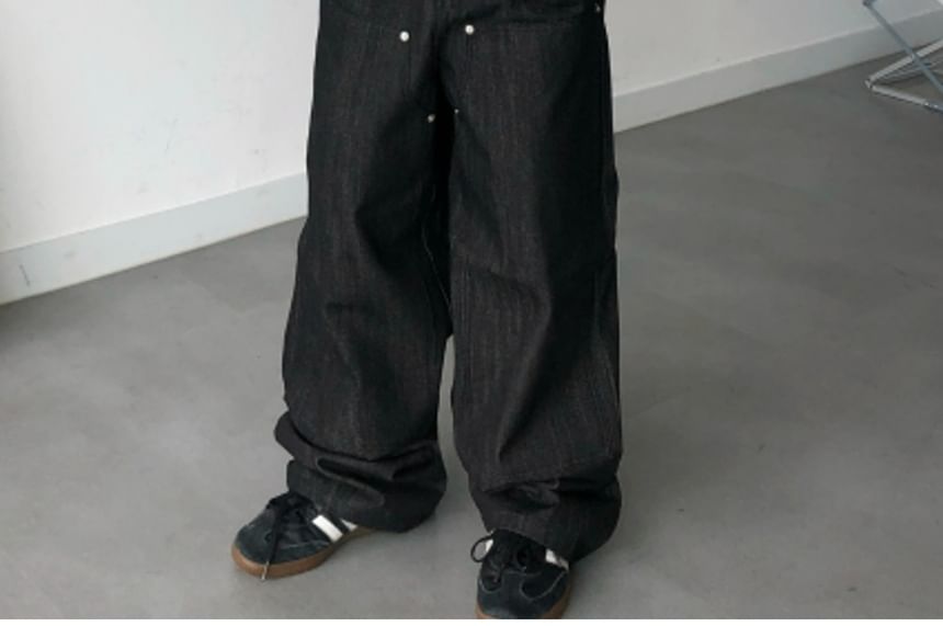 SeoulPop - Unisex ongewassen losse jeans