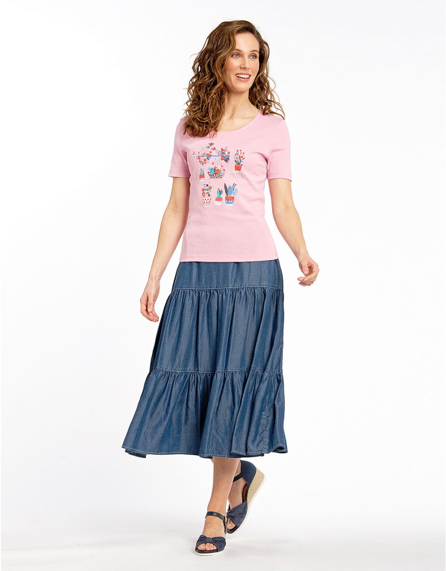 T-shirt rose coton BIO