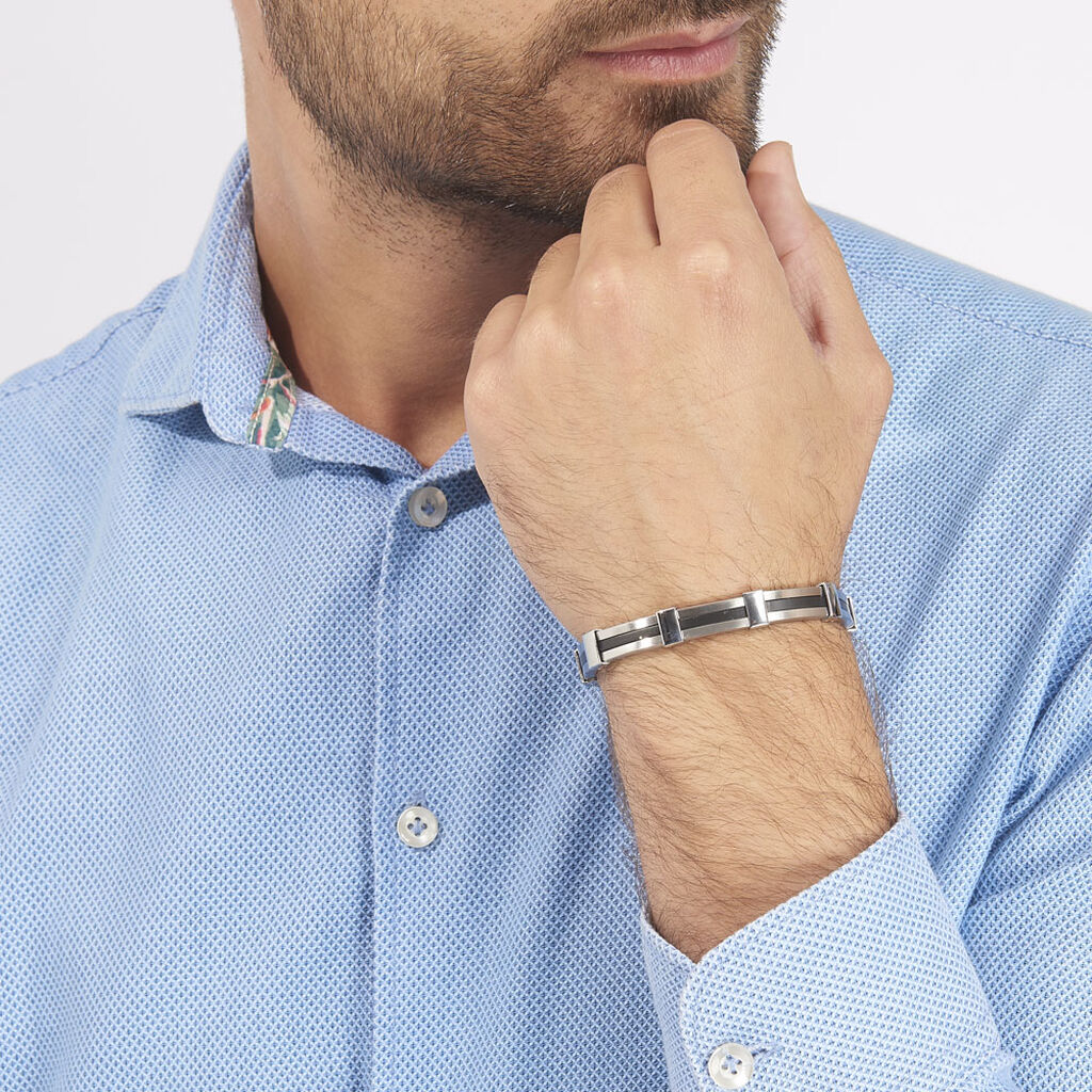 Bracelet Rene Acier Blanc