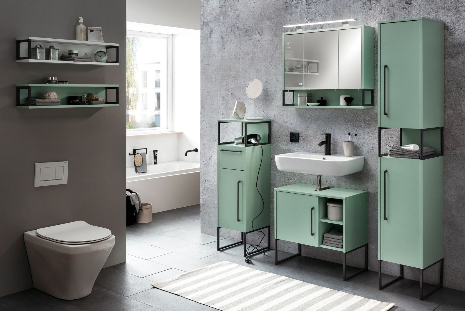 Hochschrank LIMONE mintgrün