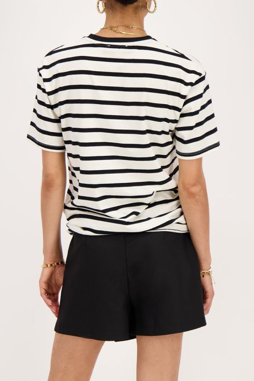 Zwarte skort met overslag