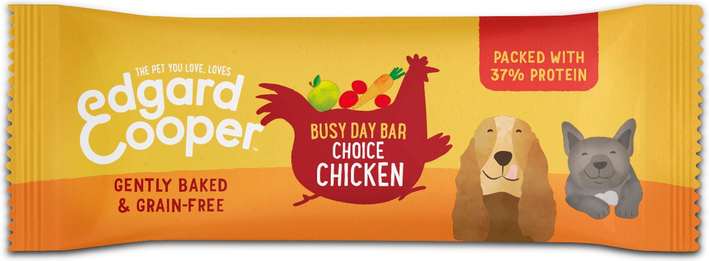 Edgard & Cooper hondensnack Busy Day Bar kip 25 g