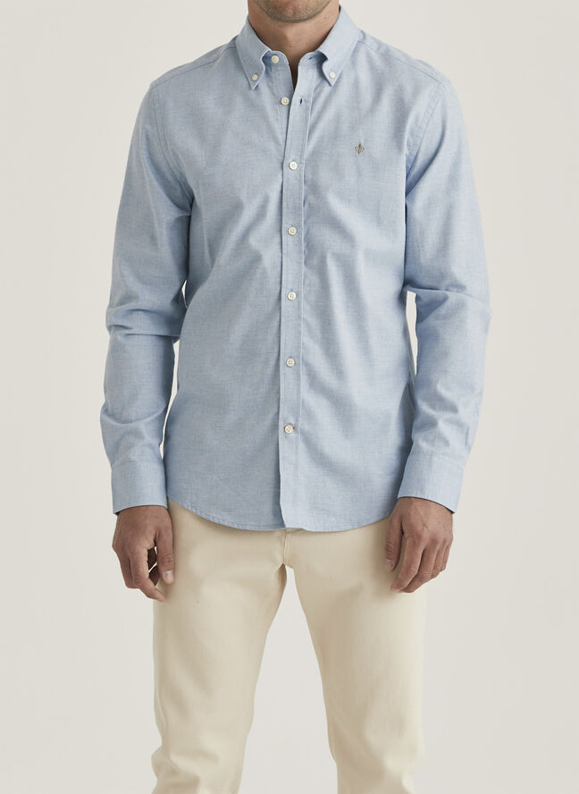 Morris Stockholm Watts Flannel Shirt-Slim Fit / 55 Light blue / S Light blue