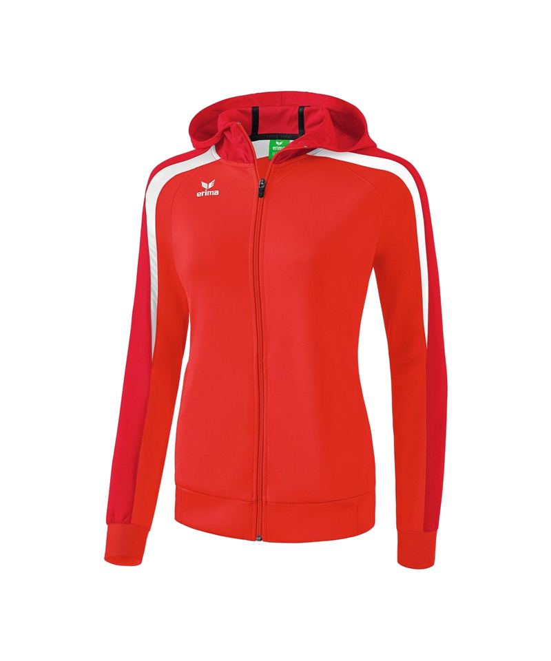 Erima Liga 2.0 Kapuzenjacke Damen Rot Weiss