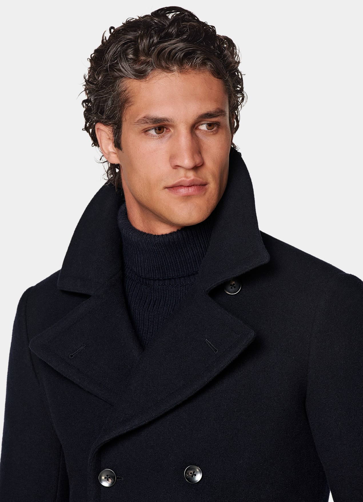 Caban bleu marine