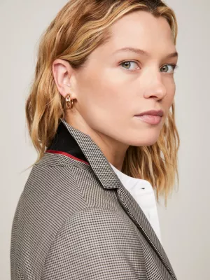 Blazer de corte regular com um botão