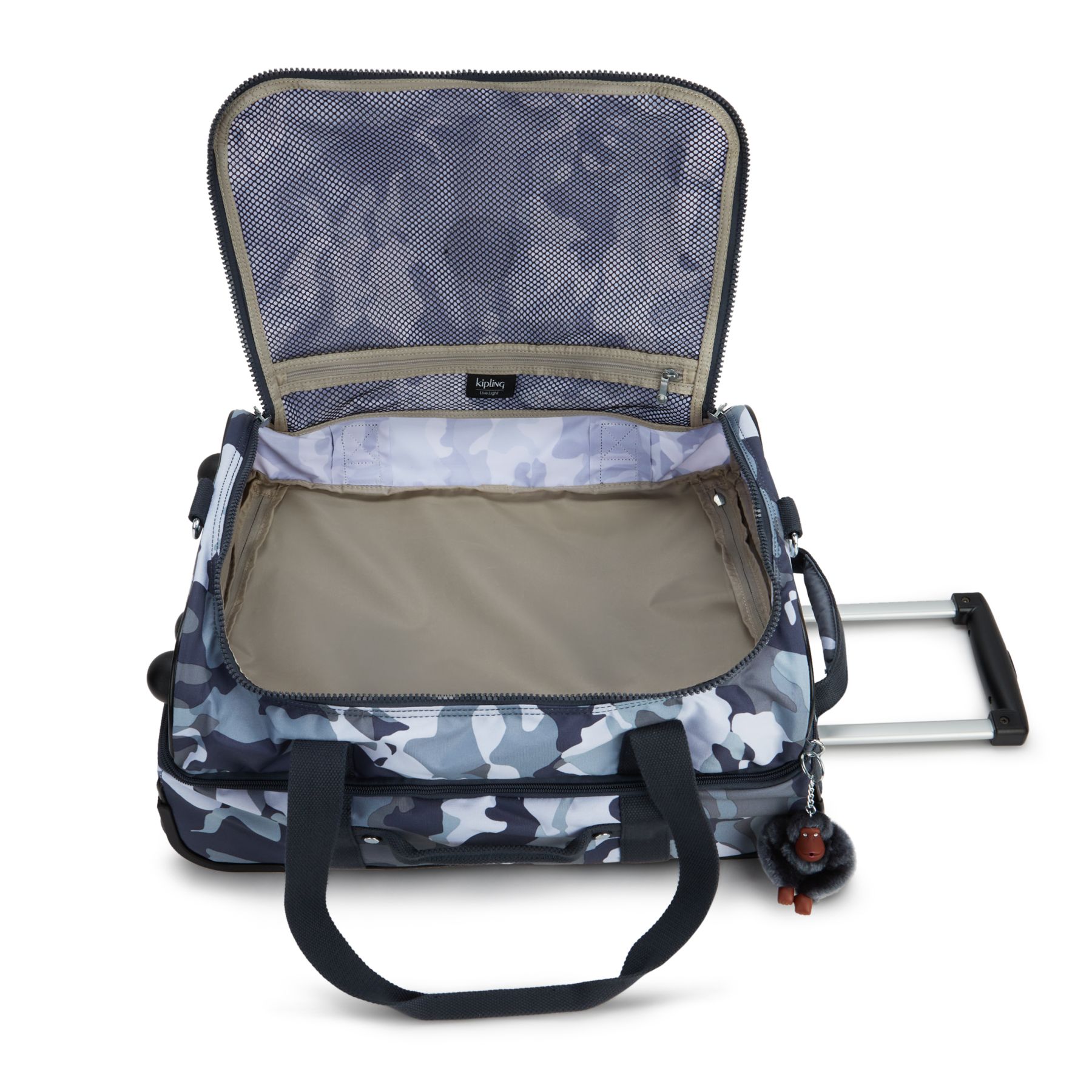 TEAGAN US Petit Sac de Voyage Cabine à Roulettes - Cool Camo Grey