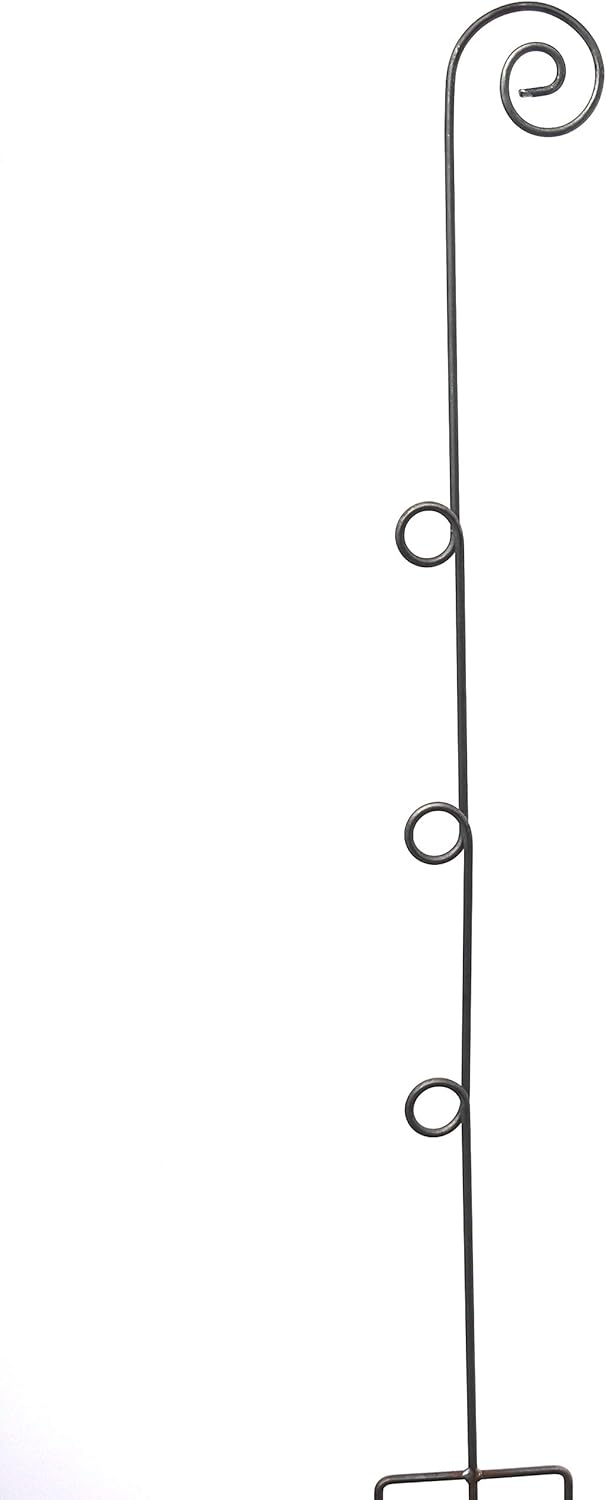 Rankgitter aus Holz/Metall stabil und freistehende Dekoration für den Garten in Naturrost als Rankhilfen für Kletterpflanzen Rosen Himbeeren Höhe 170 cm