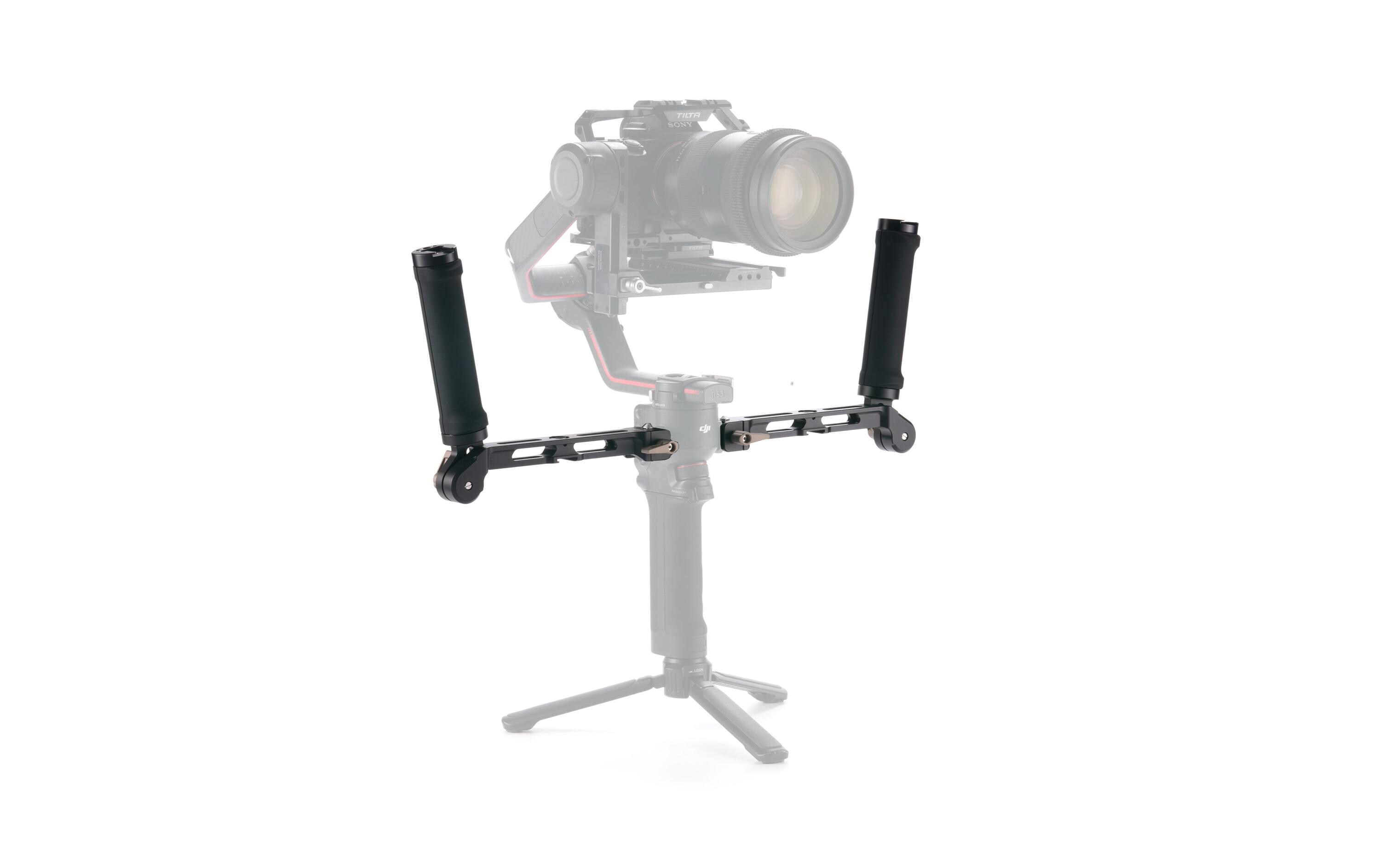 Dual Handle Bracket for DJI RoninErmöglicht die Bedienung des Gimbals über zwei Kontaktpunkte für mehr Kontrolle
