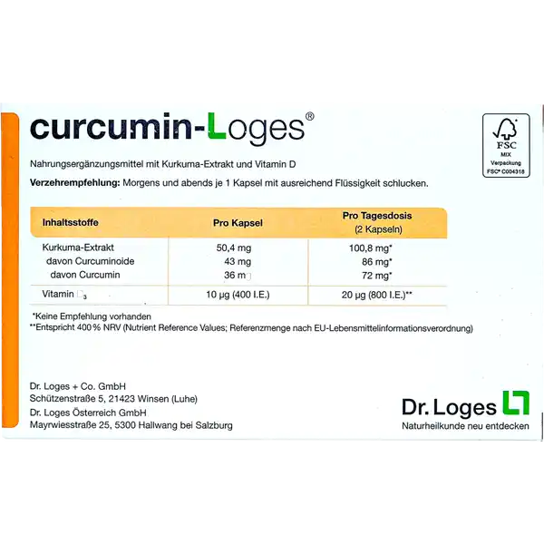 curcumin-Loges Kapseln
