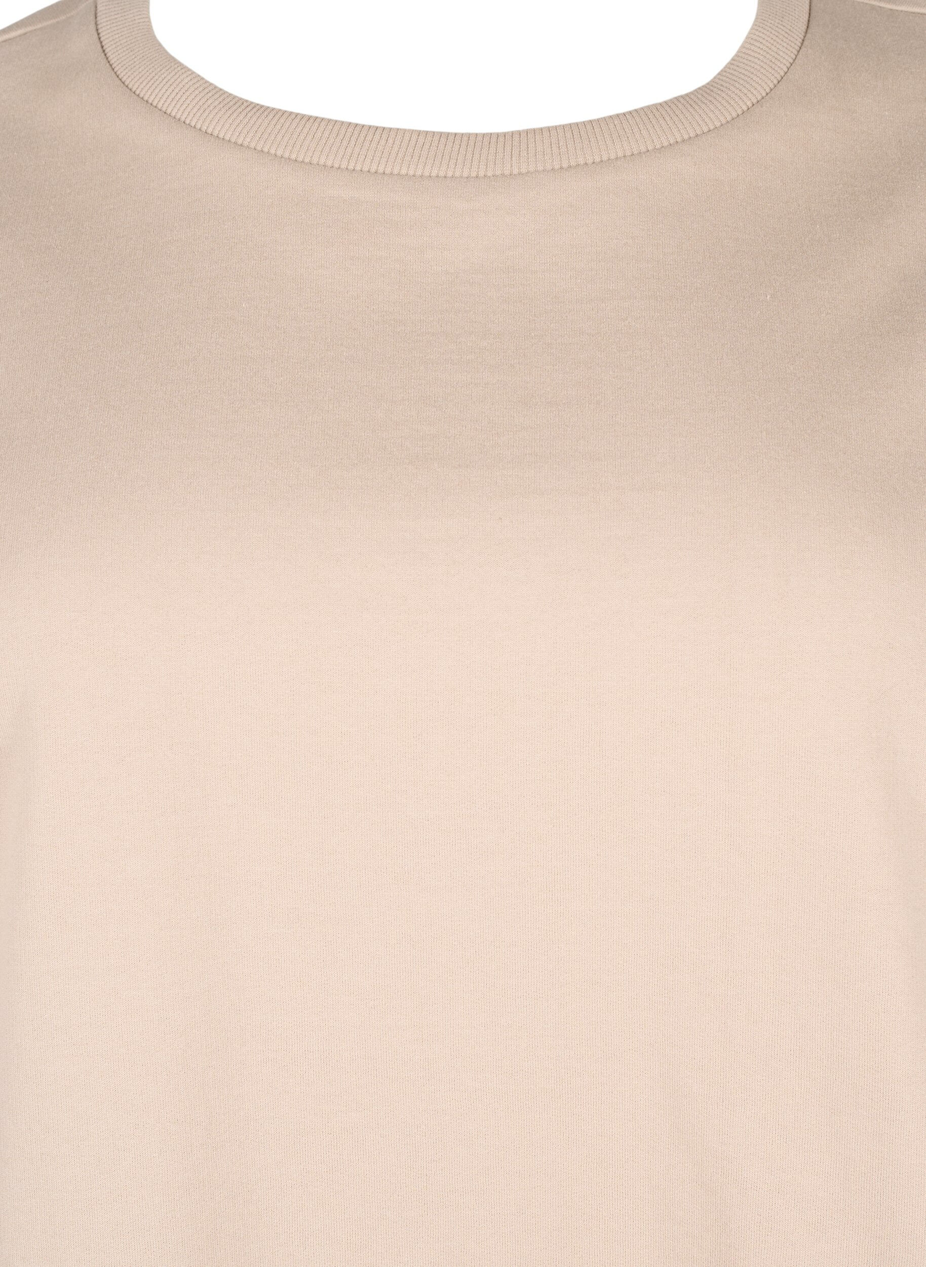 Sweatshirt med rund hals