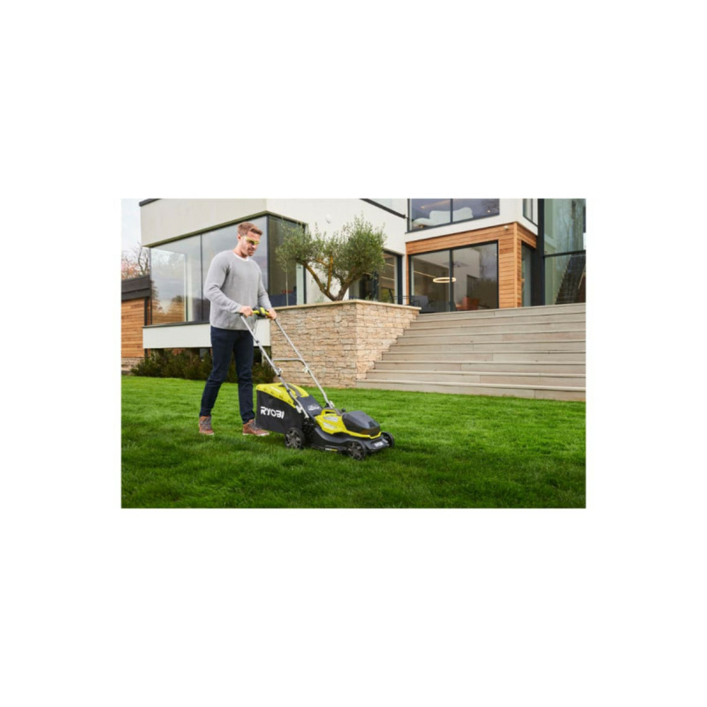 Tondeuse ryobi 18v lithiumplus brushless coupe 37cm - 1 batterie 5,0 ah - 1 chargeur rapide - ry18lmx37a-150