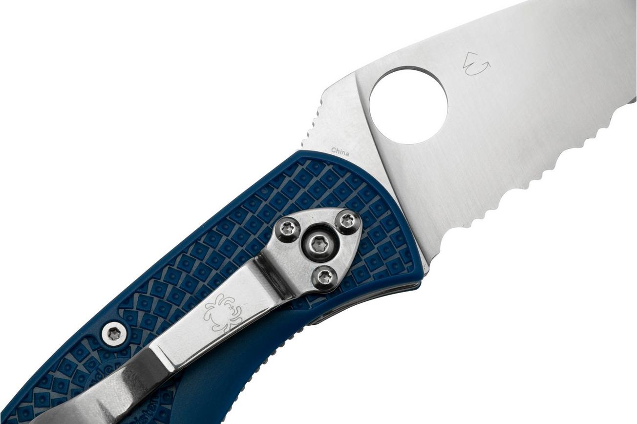 Spyderco Persistence Lightweight S35VN Blue C136PSBL FRN partly serrated zakmes