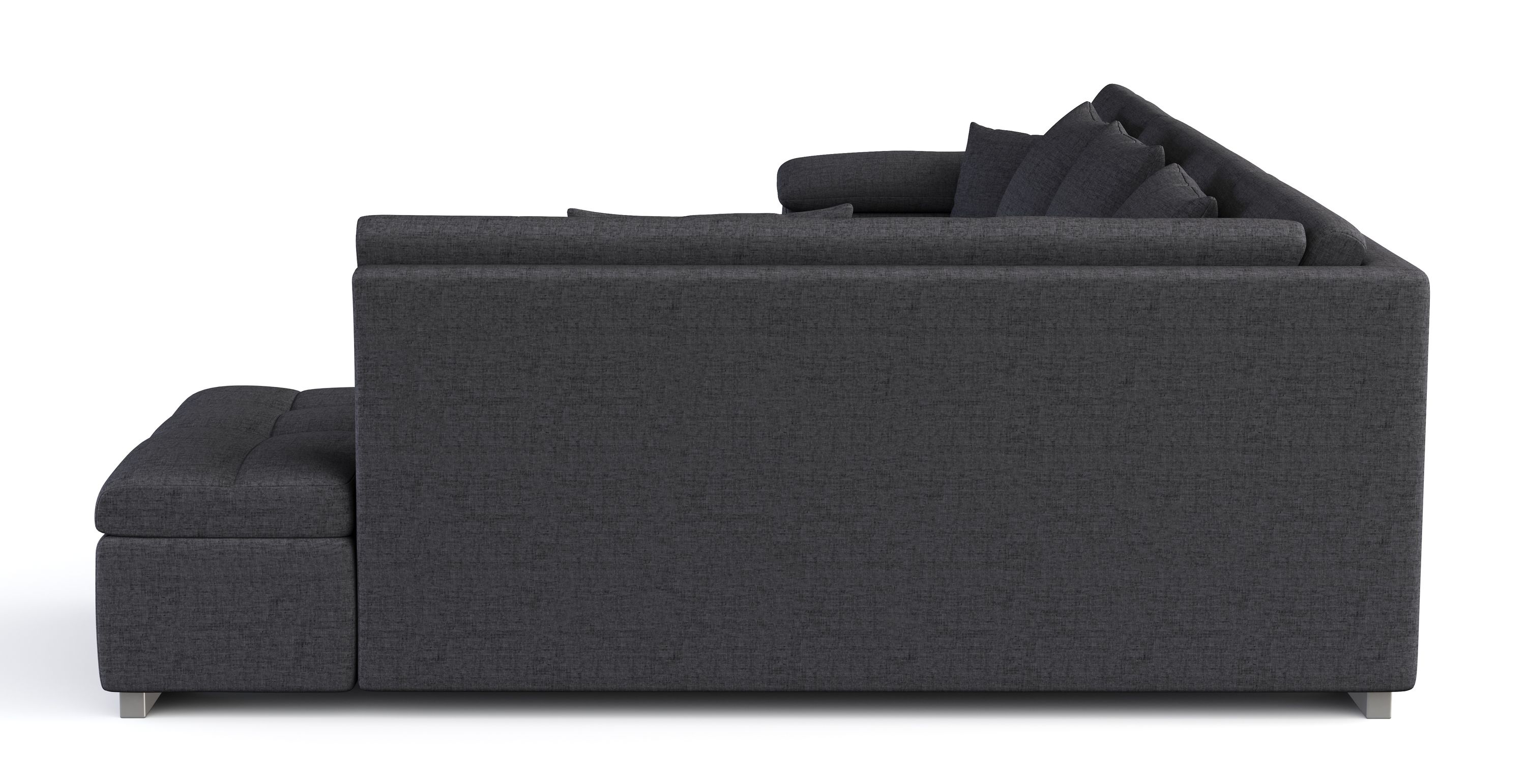 Ecksofa ARIA links anthrazit