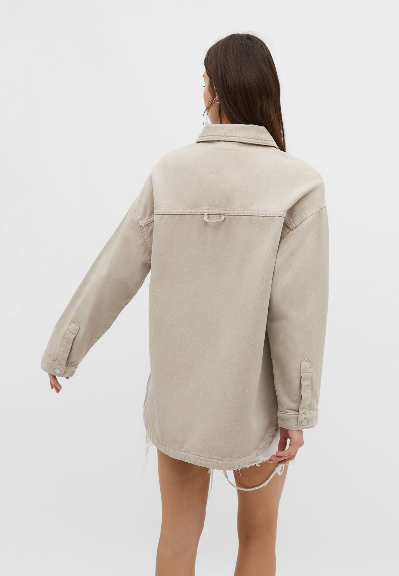 Sobretudo jeans oversized
