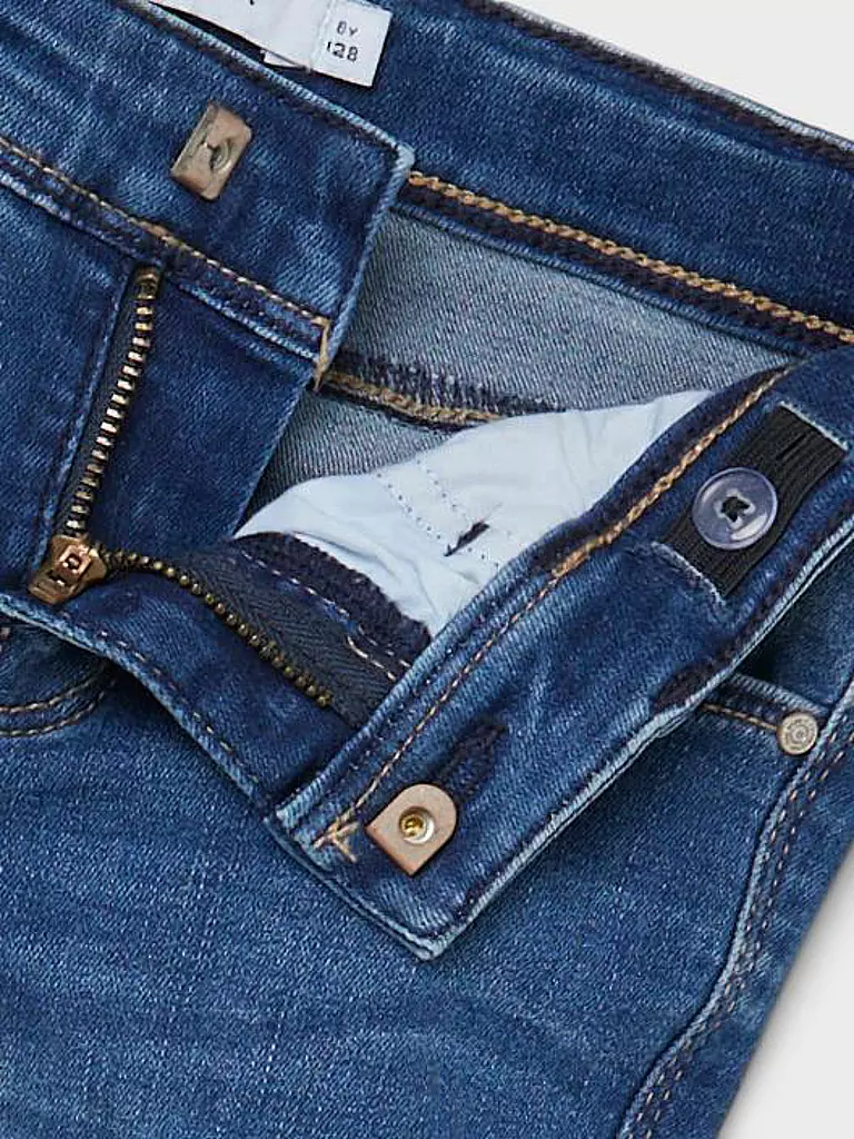 NAME IT Mädchen Jeans Slim Fit NKFPOLLY  dunkelblau