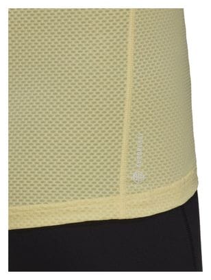 Maillot manches courtes adidas running Own The Run Jaune Femme