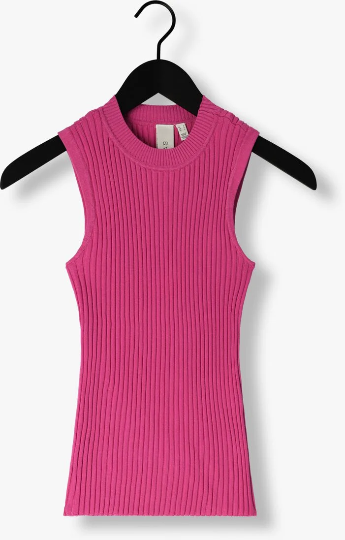 Y.A.S. roze y.a.s. top yastanki sl knit top