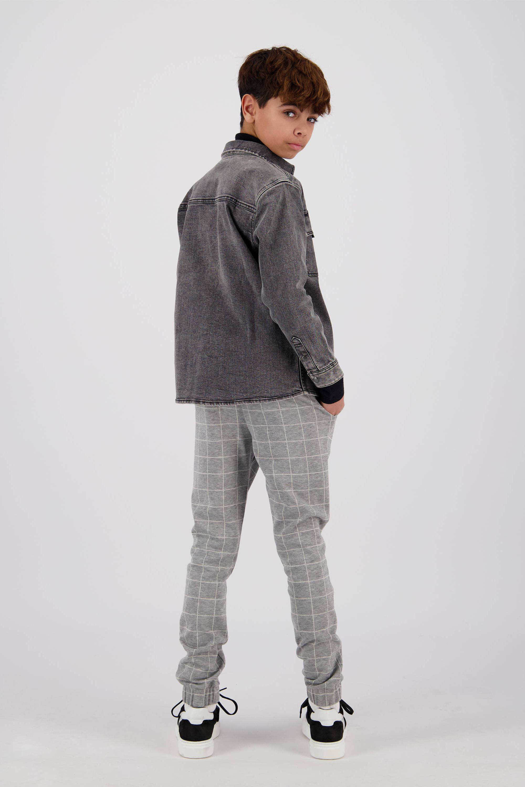 Vingino denim overshirt dark grey vintage
