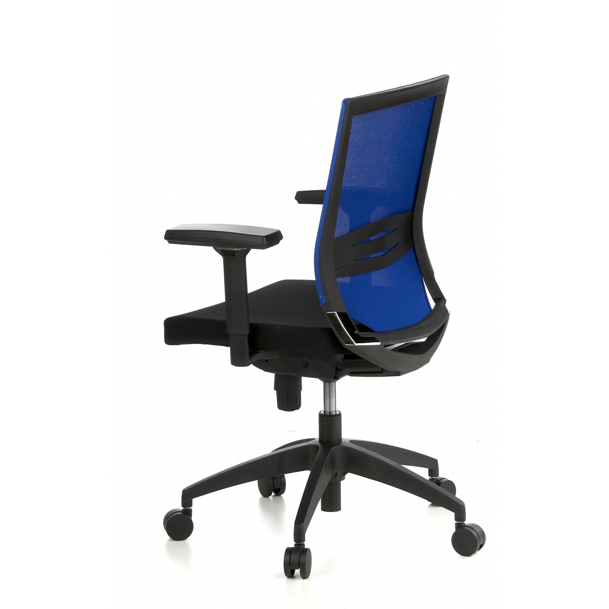 Profi Bürostuhl PORTO BASE Stoff/Netzstoff mit Armlehnen (höhenverstellbar) hjh OFFICE