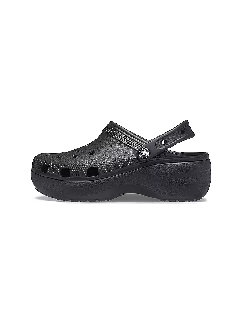 CROCS Pantoletten CLASSIC PLATFORM CLOG schwarz