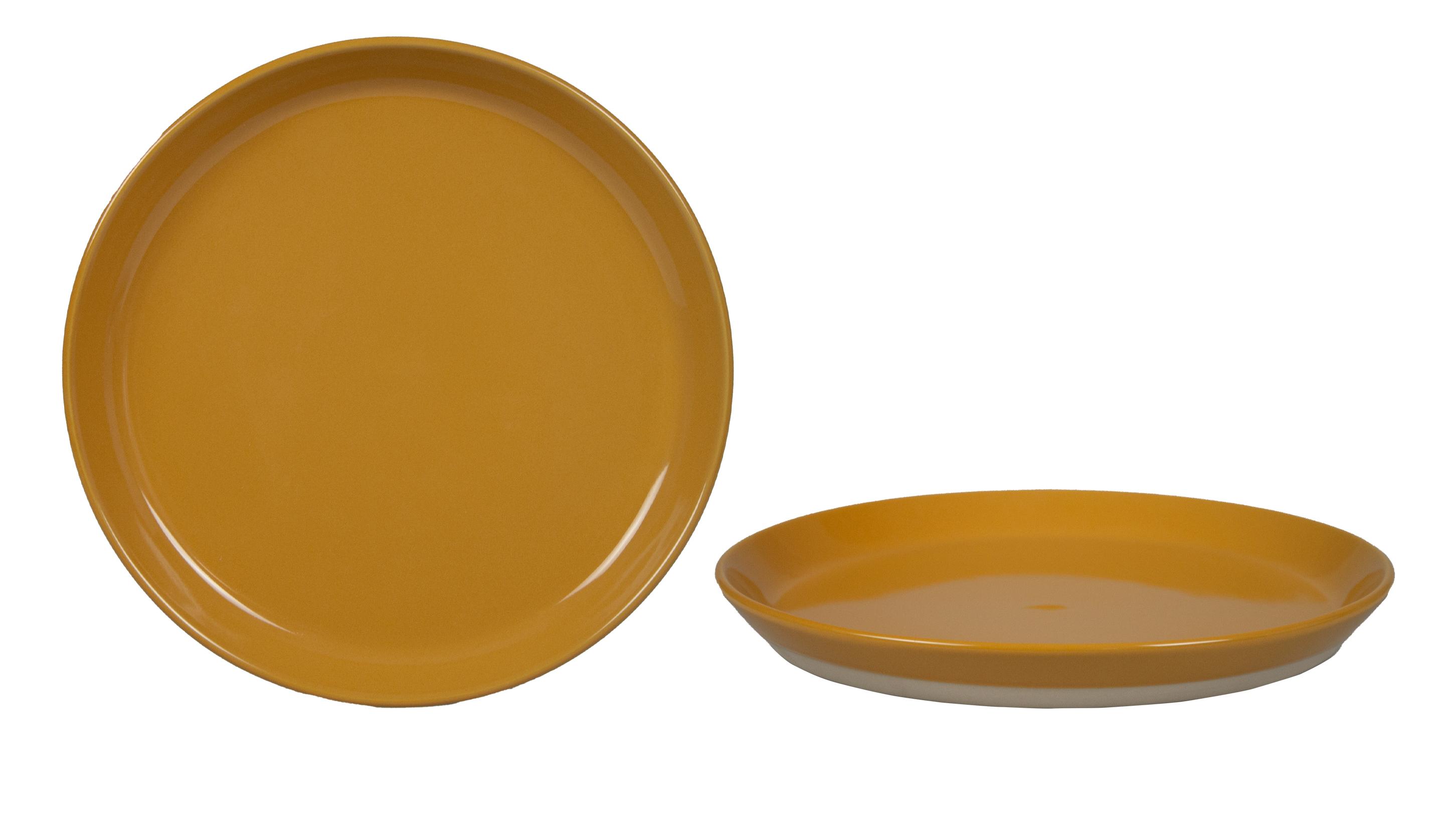 ASSIETTE PLATE NATURAL 25CM CURRY GRES