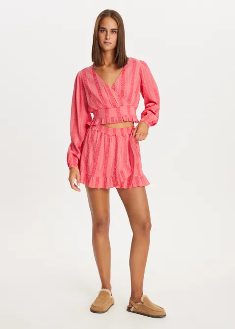 Top met lange mouwen roze (ROS.VIN)