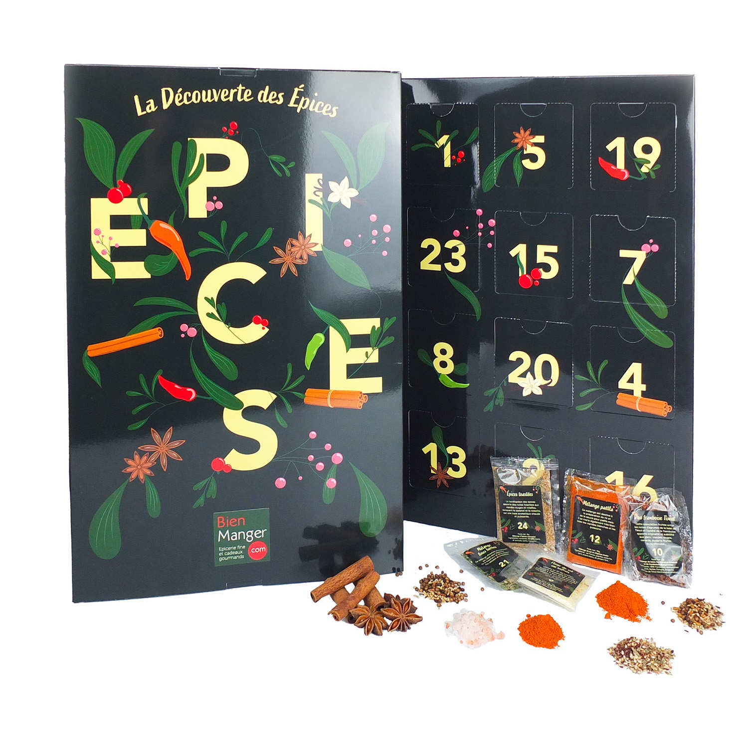 Calendrier de l'Avent des épices - 24 sachets