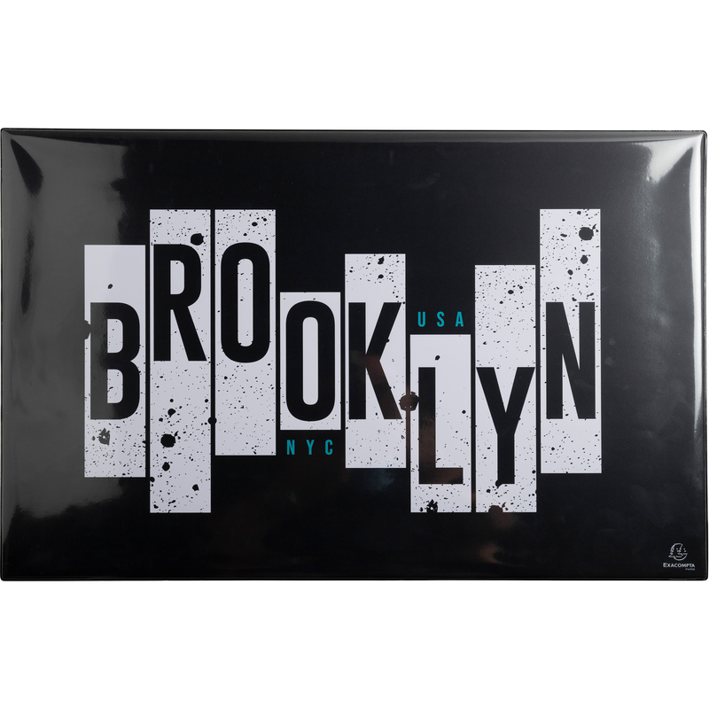 Exacompta Schreibunterlage Brooklyn, 57.5 x 37.5 cm, schwarz/weiss