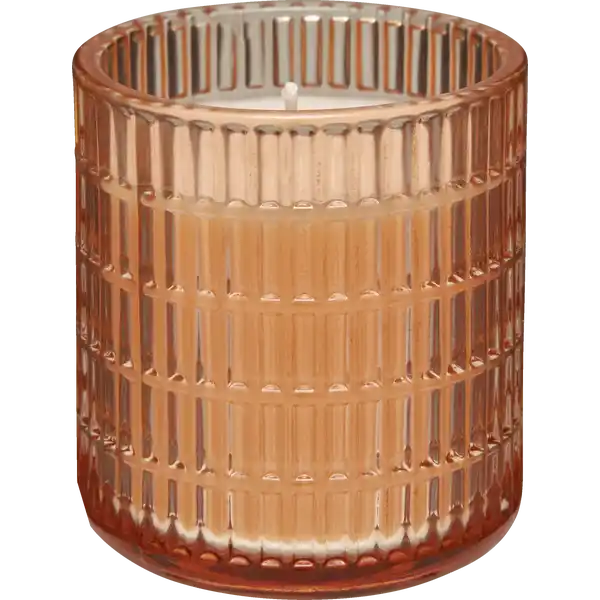 1-Docht Duftglas Struktur Orange