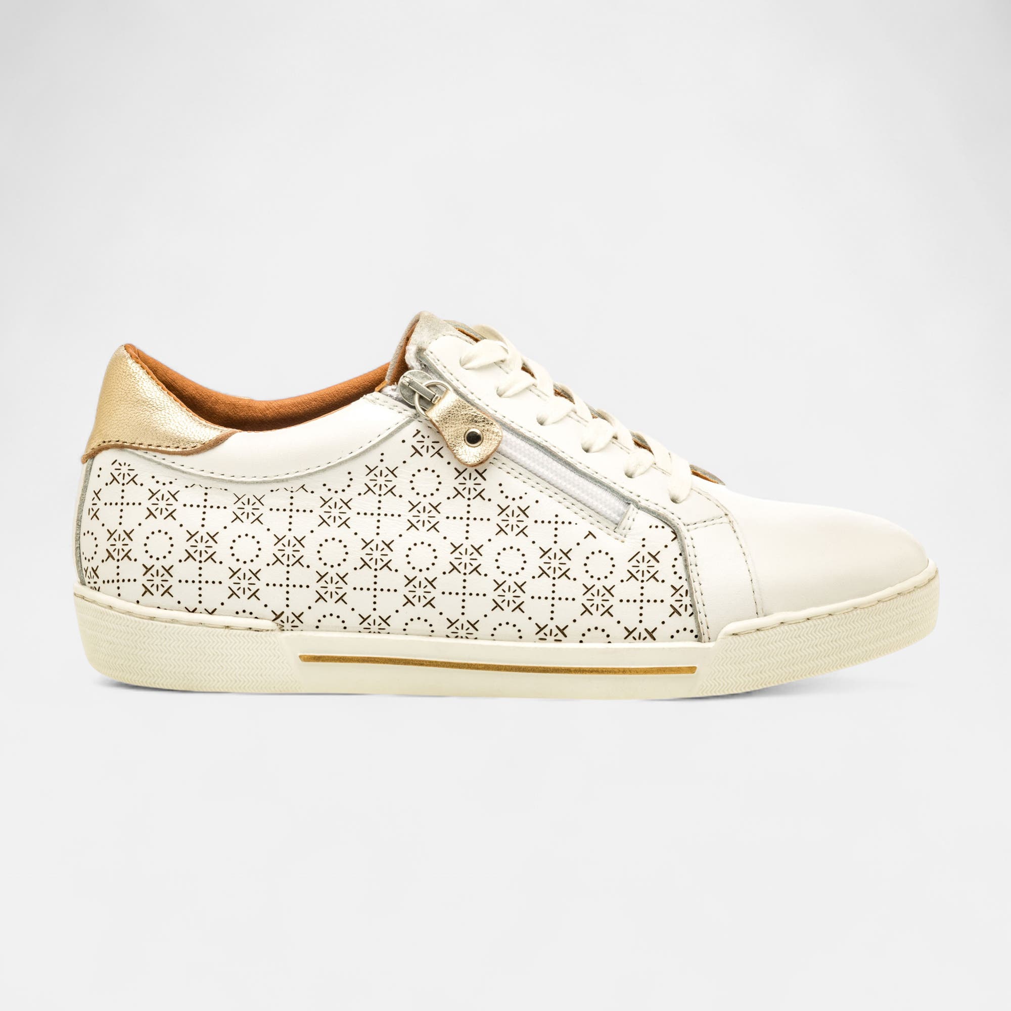 Baskets basses Femme en cuir blanc