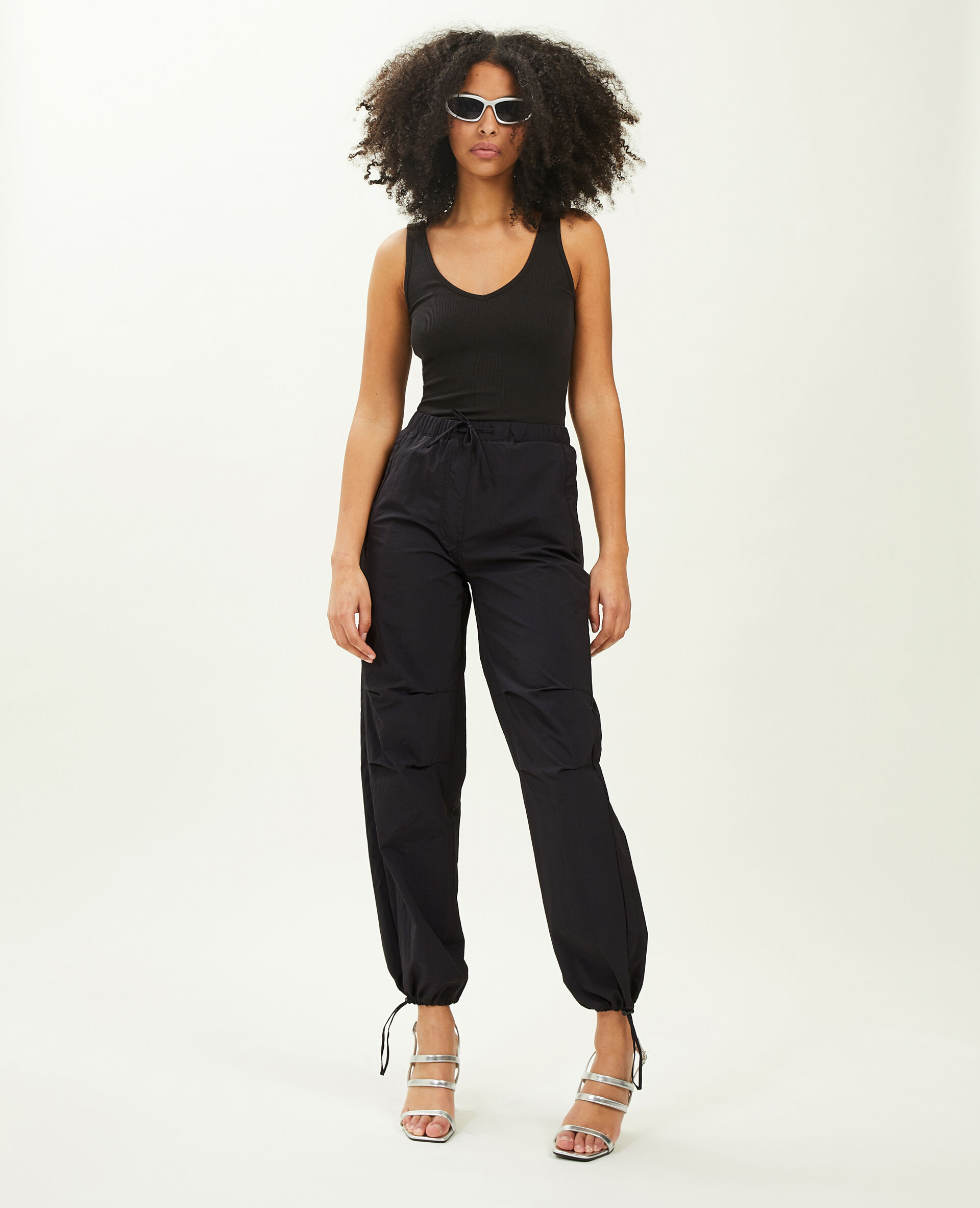 Pantalon parachute - Noir
