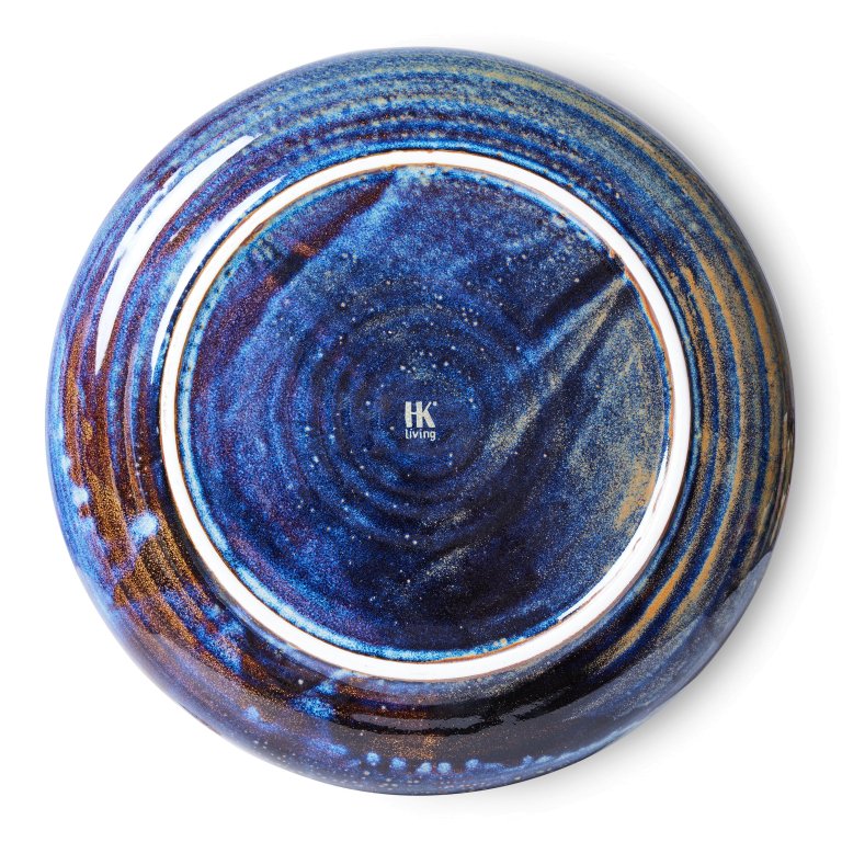 HKliving Chef Ceramic dinerbord Ø26 Rustic Blue